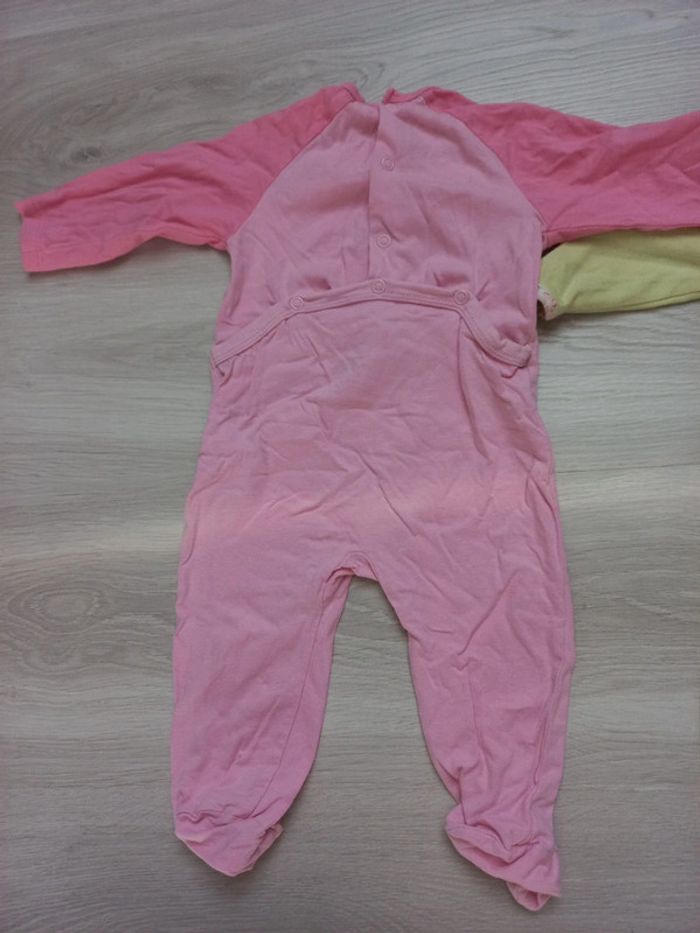 Lot de 3 pyjamas en coton fille 6 mois Kimbaloo - photo numéro 6