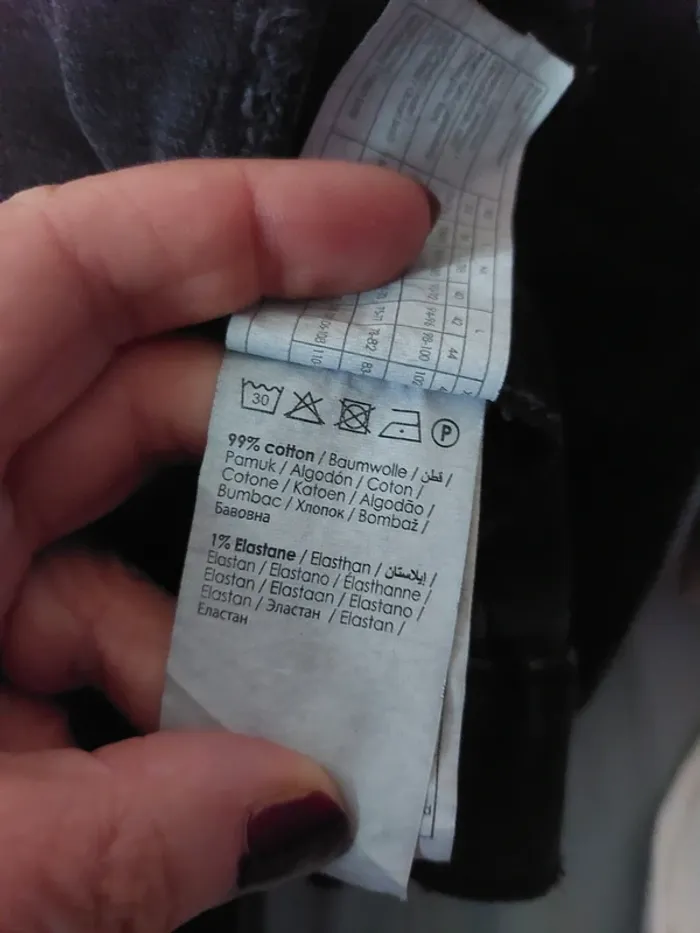 Veste en  jean noire - photo numéro 7