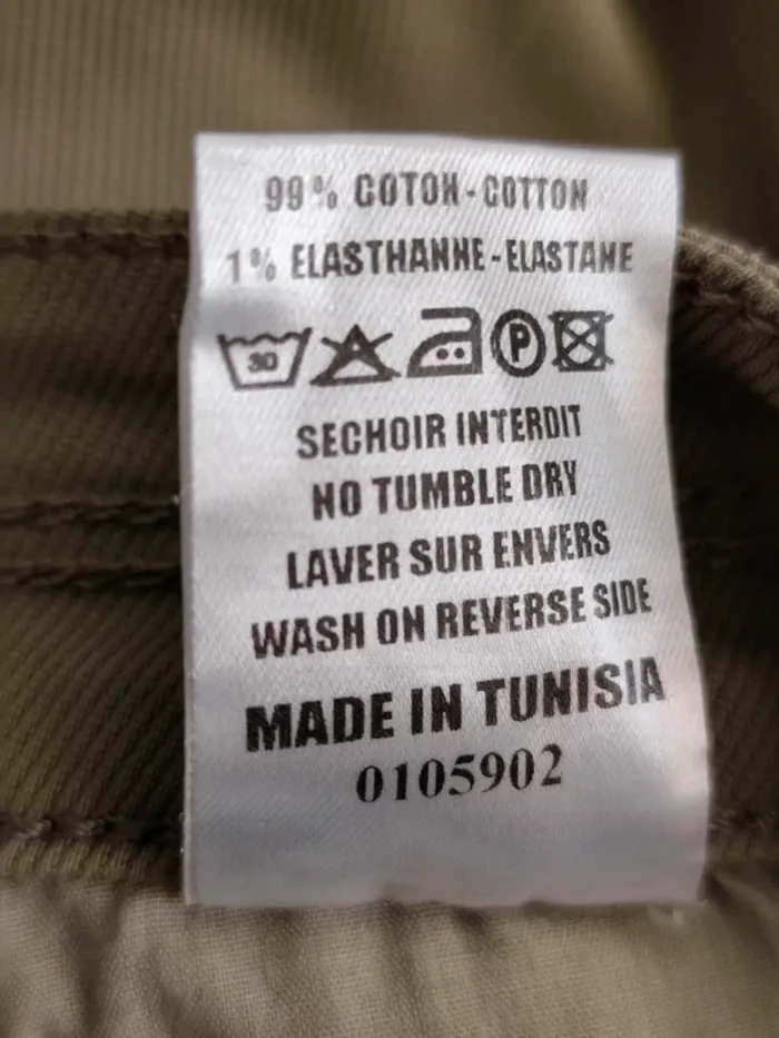 Pantalon 7/8 ème kaki T 36 Ober - photo numéro 11