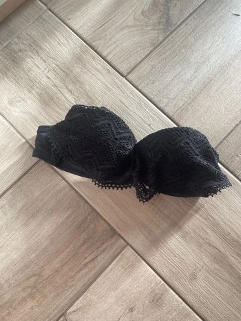 Haut de maillot de bain bandeau noir undiz