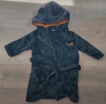 Peignoir Enfant LULU CASTAGNETTE 4 Ans Polaire Chaud Capuche Excellent etat