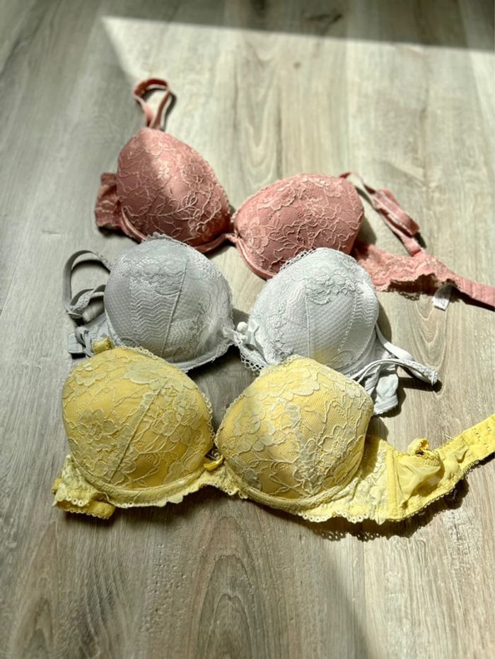 Lot de 3 soutiens-gorges - Valege - 90 C