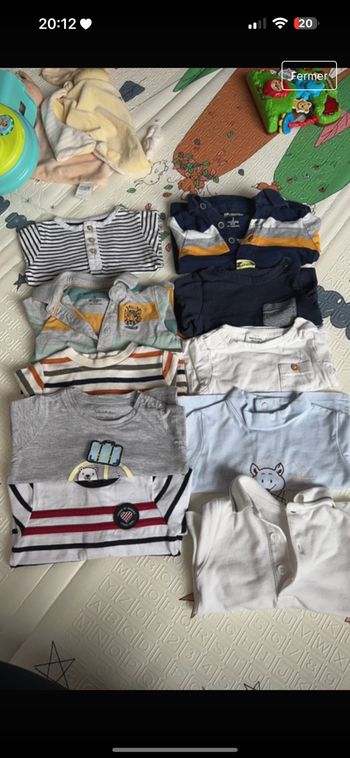 Lot de t-shirt longue manche