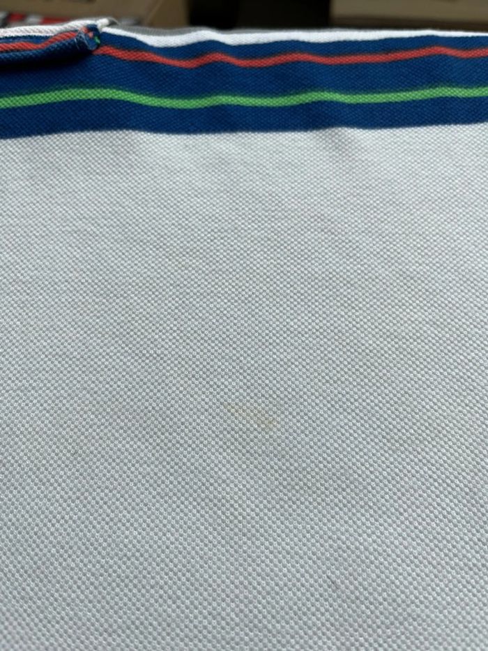 Polo blanc homme Guru vintage taille S état satisfaisant - photo numéro 4
