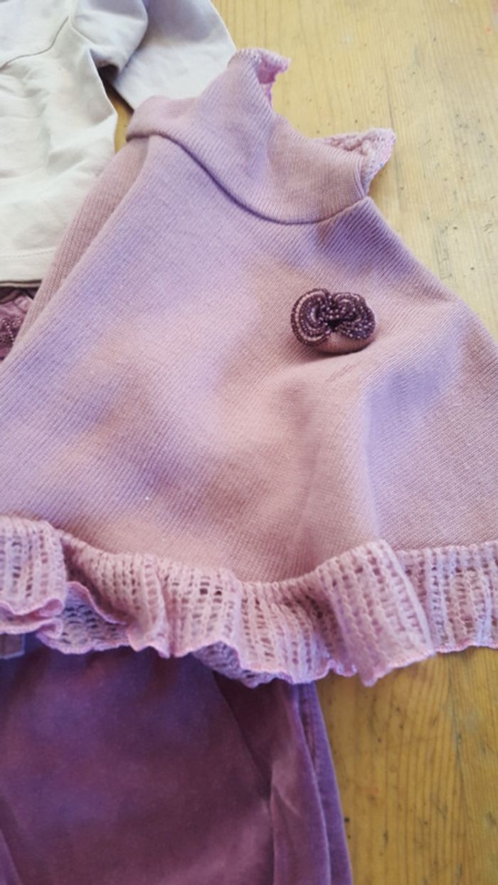 Ensemble 3 pieces poncho - photo numéro 3