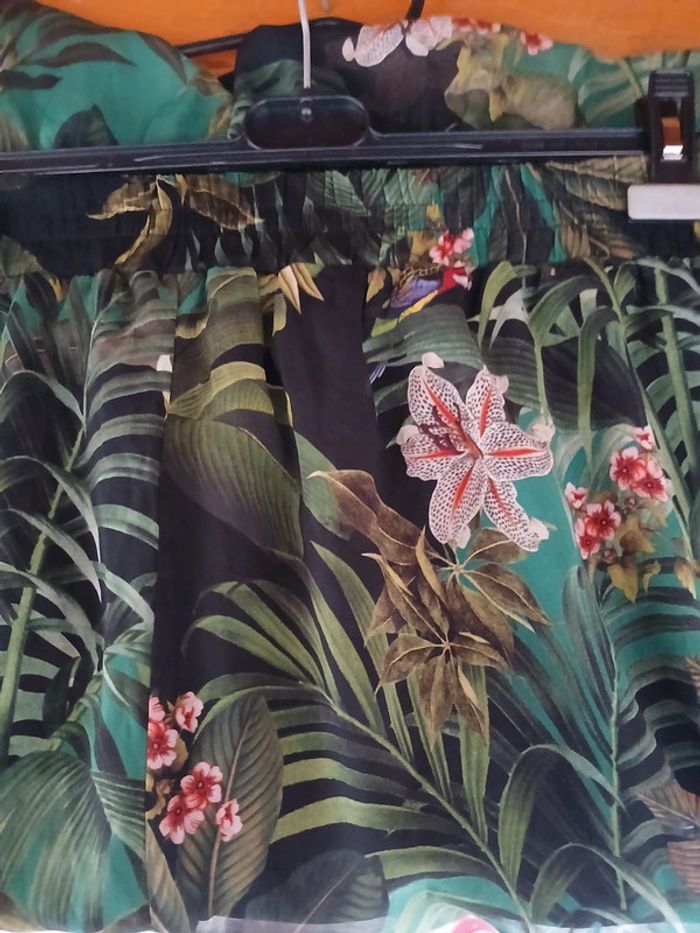 Jupe imprimée tropical Taille 52 - photo numéro 6