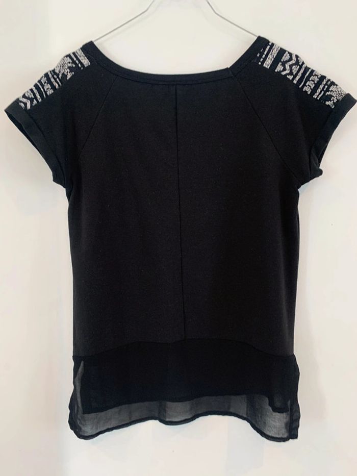 T-shirt noir femme Gémo taille S - photo numéro 2