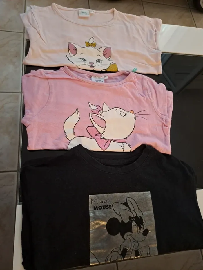 Lot de 3 tshirt fille 4 ans Disney