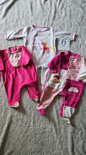 Lot 3 pyjama 6 mois