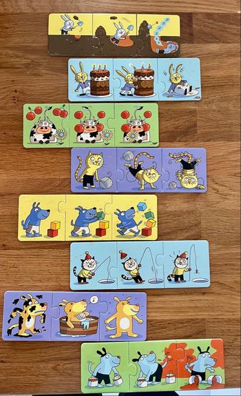 Lot de 12 mini puzzles enfants 2/4 ans