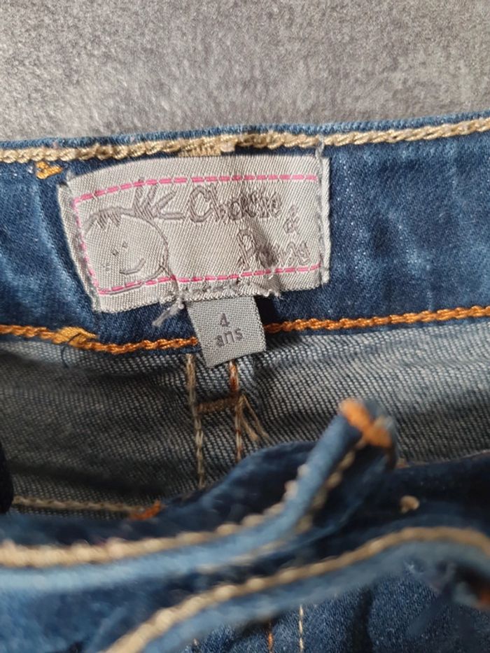 Jupe jean fille 4 ans charlie et prune très bon état - photo numéro 3