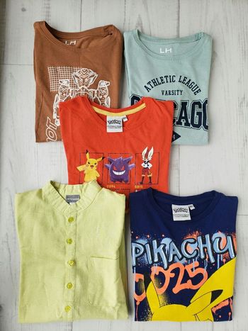 Lot de 5 T-shirts manches longues 10 ans