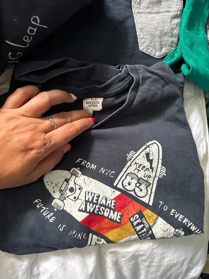 Lot 9 tee shirt manches longues 6 ans - photo numéro 6