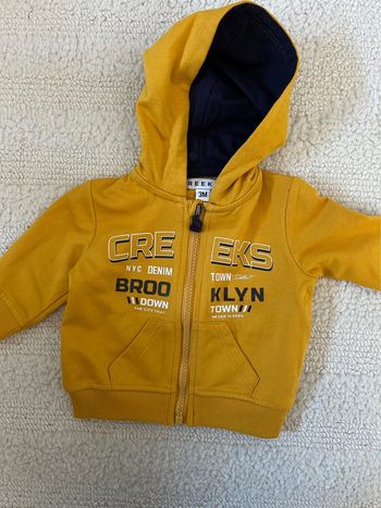 Veste jaune taille 3 mois Creeks