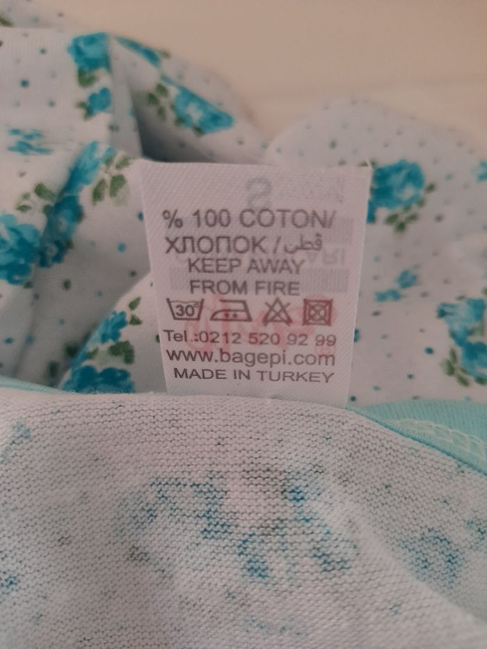 Chemise de nuit manches longues en coton - photo numéro 3