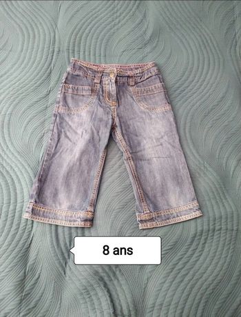 Pantacourt bleu tex kids 8 ans