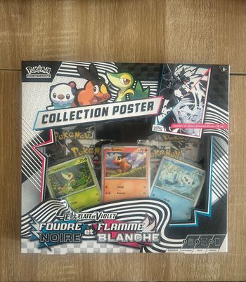 Pokémon Coffret Poster EV10.5 Flamme blanche/Poudre noir Neuf Français