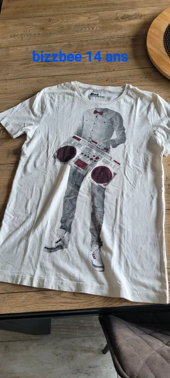 Lot 6 tee shirt garçon MC 12/14 ans - photo numéro 2
