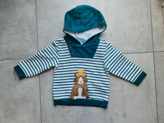 Ensemble mi saison hiver pull sweat à capuche pantalon 23 mois - photo numéro 2