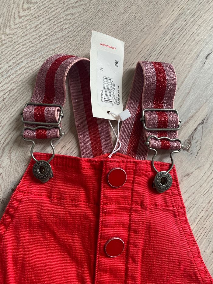 Salopette short courte catimini 6 mois neuve - photo numéro 2
