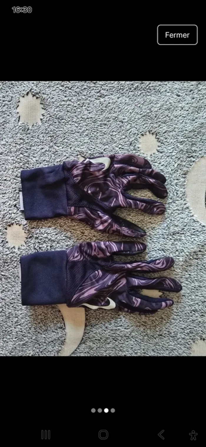 Gants Nike Femme XS – Violet & Rose – Tactile