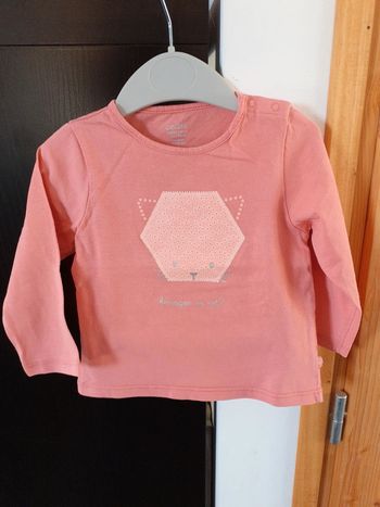 Tee-shirt manches longues fille 12 mois - Obaibi