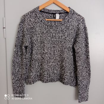 Pull gris chiné t36