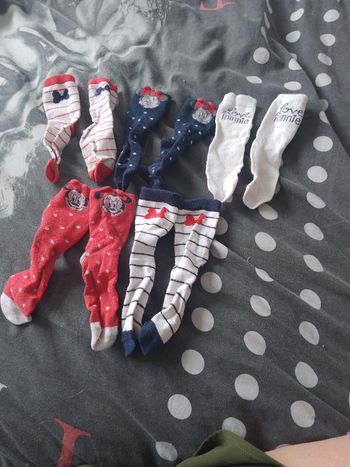 Lot de 5 paires de chaussettes taille 21/23 Minnie