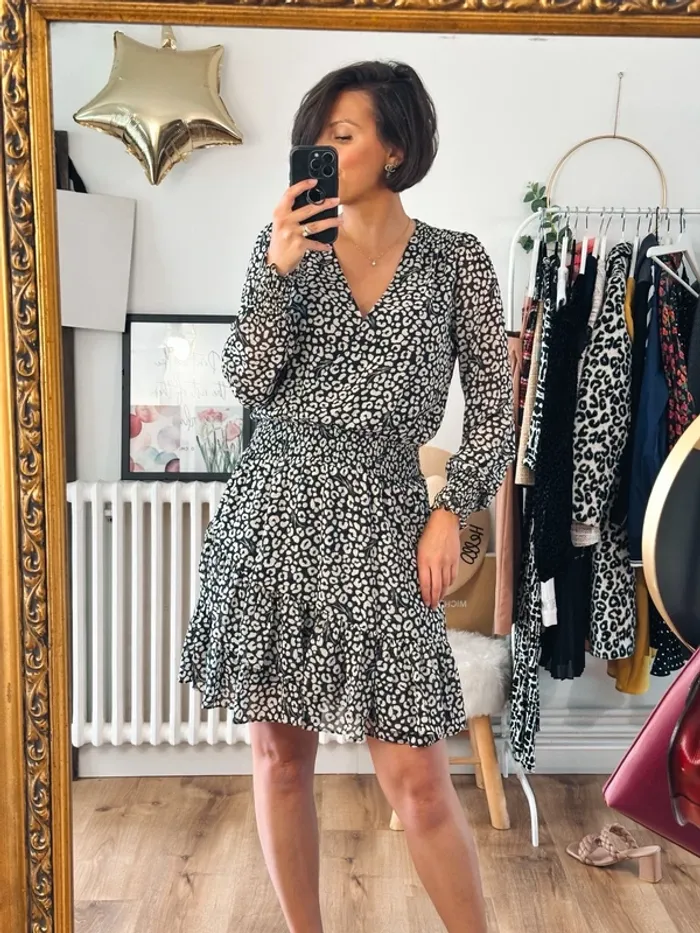 Robe Michael Kors noire et blanc cassé taille 36 - photo numéro 2