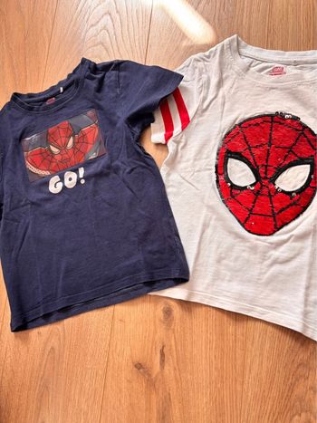 Lot 2 t-shirts Spiderman garçon 4 ans orchestra
