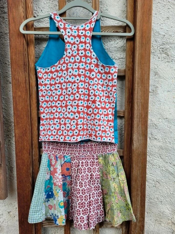 Superbe ensemble jupe et débardeur Desigual 7/8 ans - photo numéro 10
