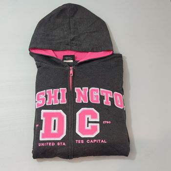 Vêtement Femme Sweatshirts Sweats veste zippé gris rose DC taille XXL #Retrostreet