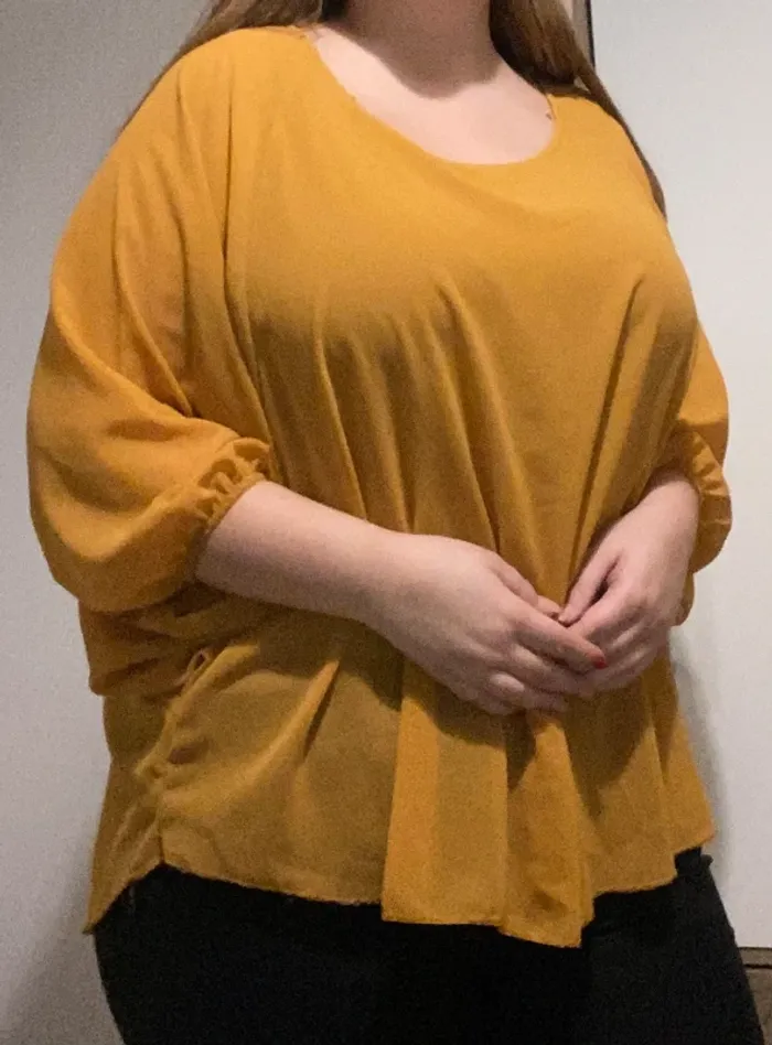 Blouse fluide moutarde - photo numéro 2