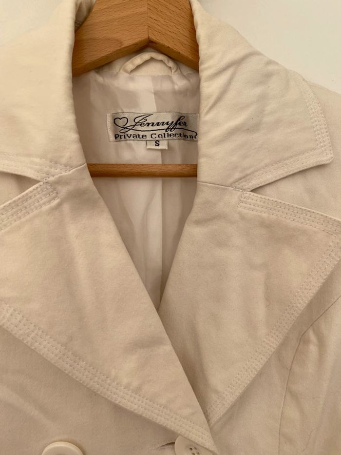 Trench court crème - photo numéro 3