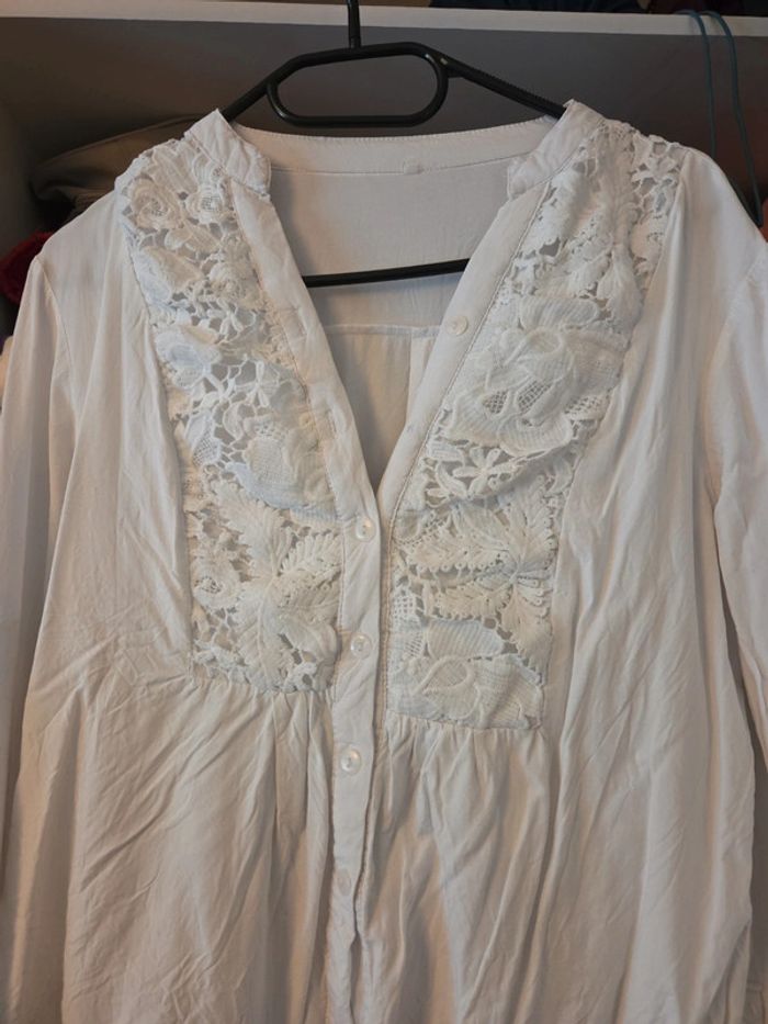 Chemise blanche femme taille M - photo numéro 2