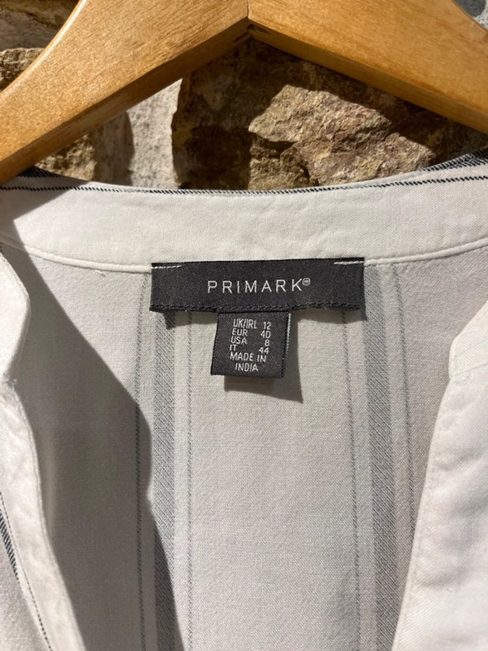 Chemise à rayure noir et blanche Primark Taille 40 - photo numéro 2