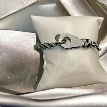 Bracelet poulie noir et blanc 10coloris