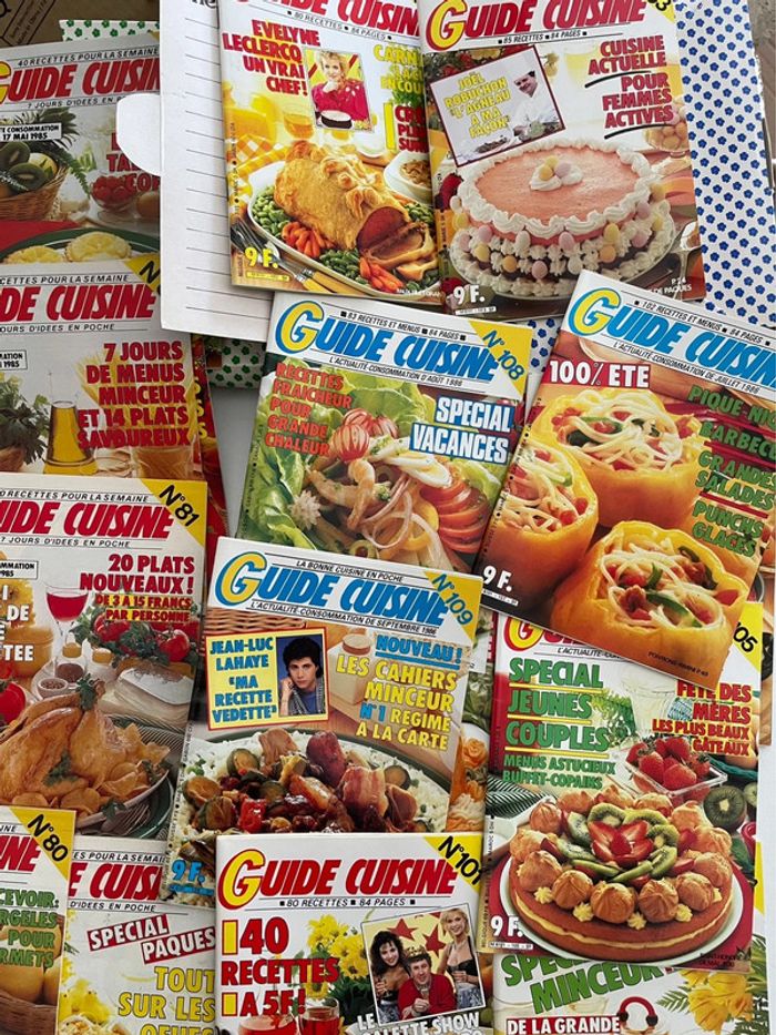 Rare lot de 3 Guides  1985 Cuisine culinaire anciennes 38 revues 1985 ajoutez moi à vos favoris - photo numéro 13