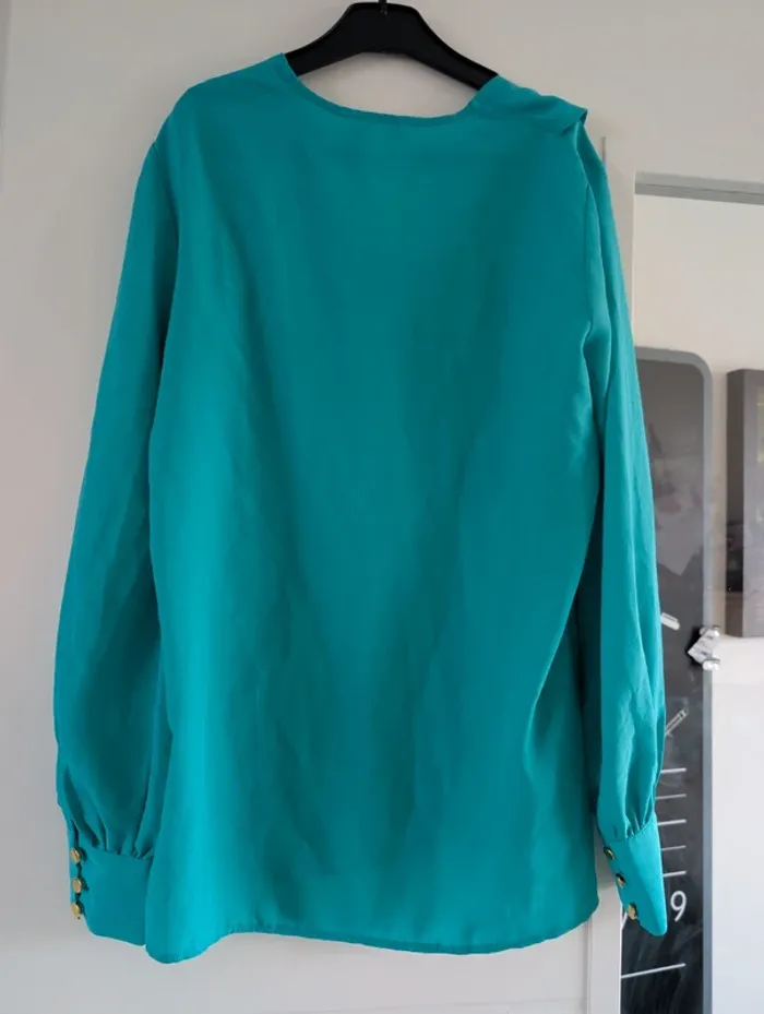Blouse bleue turquoise - photo numéro 5