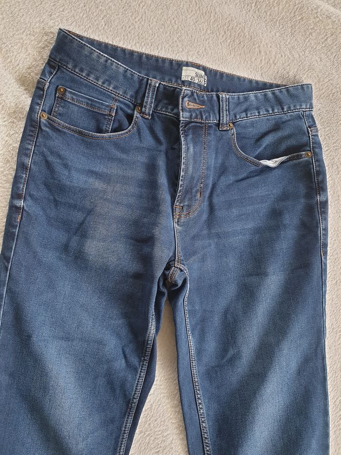 Jean Slim homme  40 L36 bleu - photo numéro 3