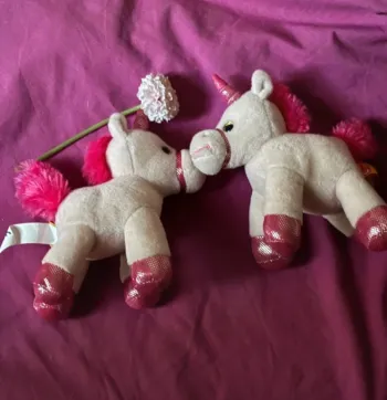 Lot peluches licorne