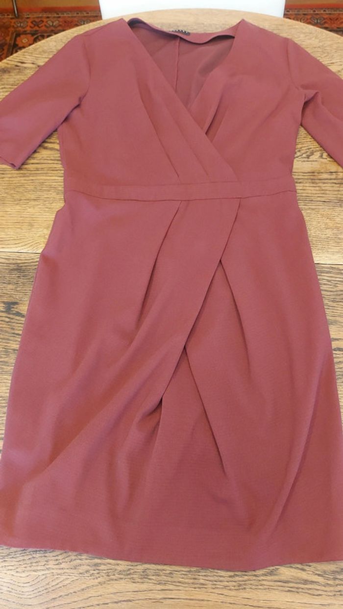 Robe Bordeaux  Sisley taille L - photo numéro 9