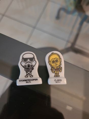 2 fèves plates star wars