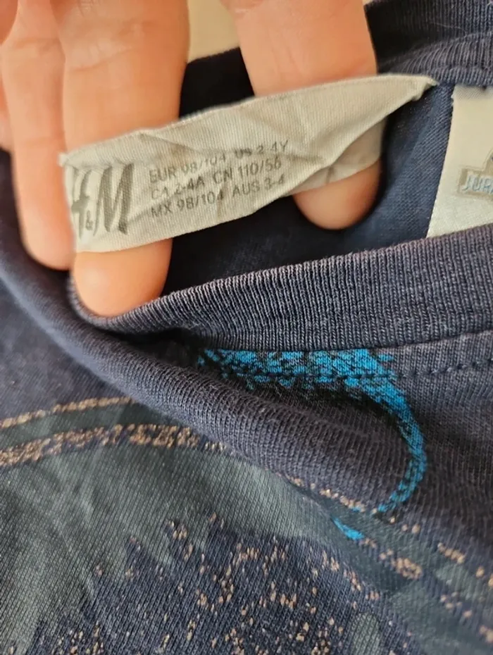 T-shirt jurassic world 2/4 ans h&m - photo numéro 4