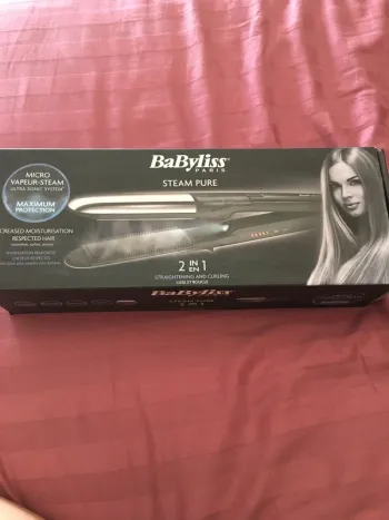 Lisseur vapeur Babyliss Steam Pure 2 en 1