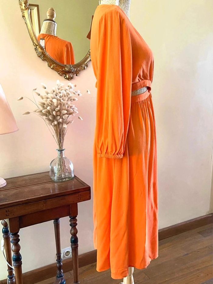 Robe Éclatante en Orange - Etam - Taille M neuf avec étiquette - photo numéro 7