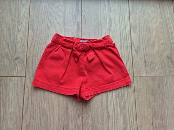 Short rouge 18 mois