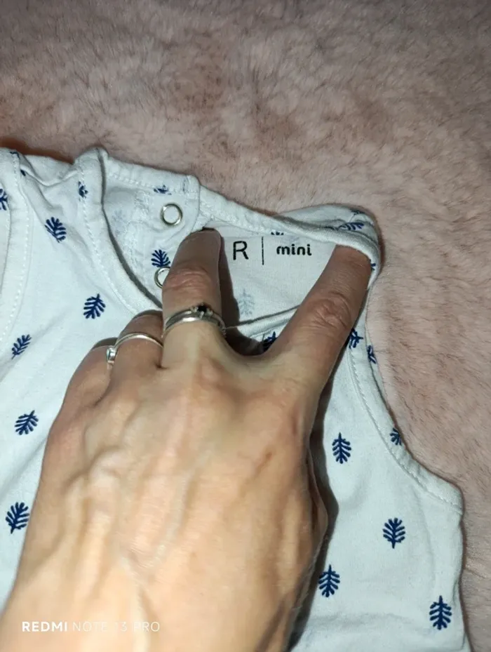 Débardeur la redoute 12m blanc à feuilles - photo numéro 3