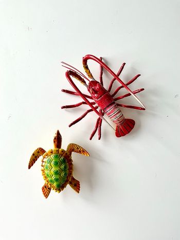 Magnets articulés homard et tortue 