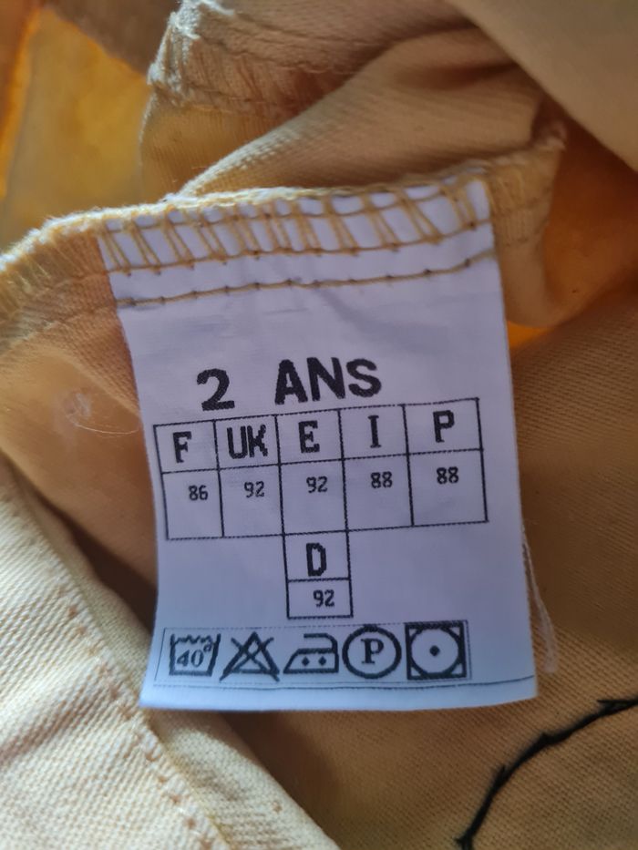 veste en jean jaune fille 2 ans - photo numéro 5